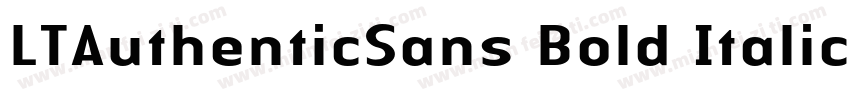 LTAuthenticSans Bold Italic005000字体转换
